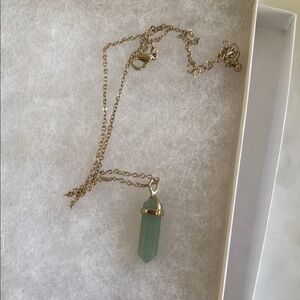 Anthropologie Green Pendant Necklace